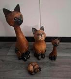 grote mooie houten katten, Verzamelen, Beelden en Beeldjes, Ophalen, Gebruikt, Dier