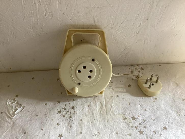 Vintage Telefoon Verlengsnoer - Crème Wit, Telecommunicatie, Overige Telecommunicatie, Gebruikt, Ophalen of Verzenden
