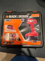 Black & Decker 18V Boor- en Schroefmachine met koffer, Gebruikt, Variabele snelheid, Ophalen of Verzenden, Boor- en Schroefmachine
