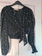 Blouse met rok setje maat S merk drole de copine, Zwart, Ophalen of Verzenden, Zo goed als nieuw, Maat 36 (S)