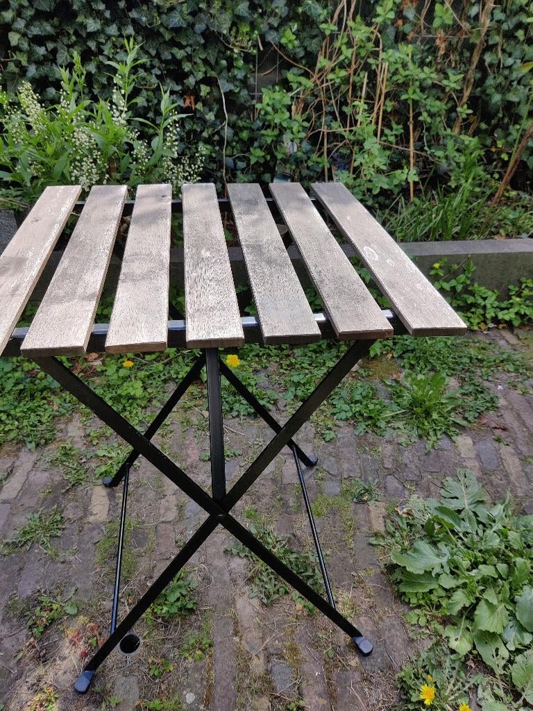 tuintafel bistro tafel Tarno Tärnö Ikea 55 x 54 cm, Ophalen, Gebruikt, Rechthoekig, Hout