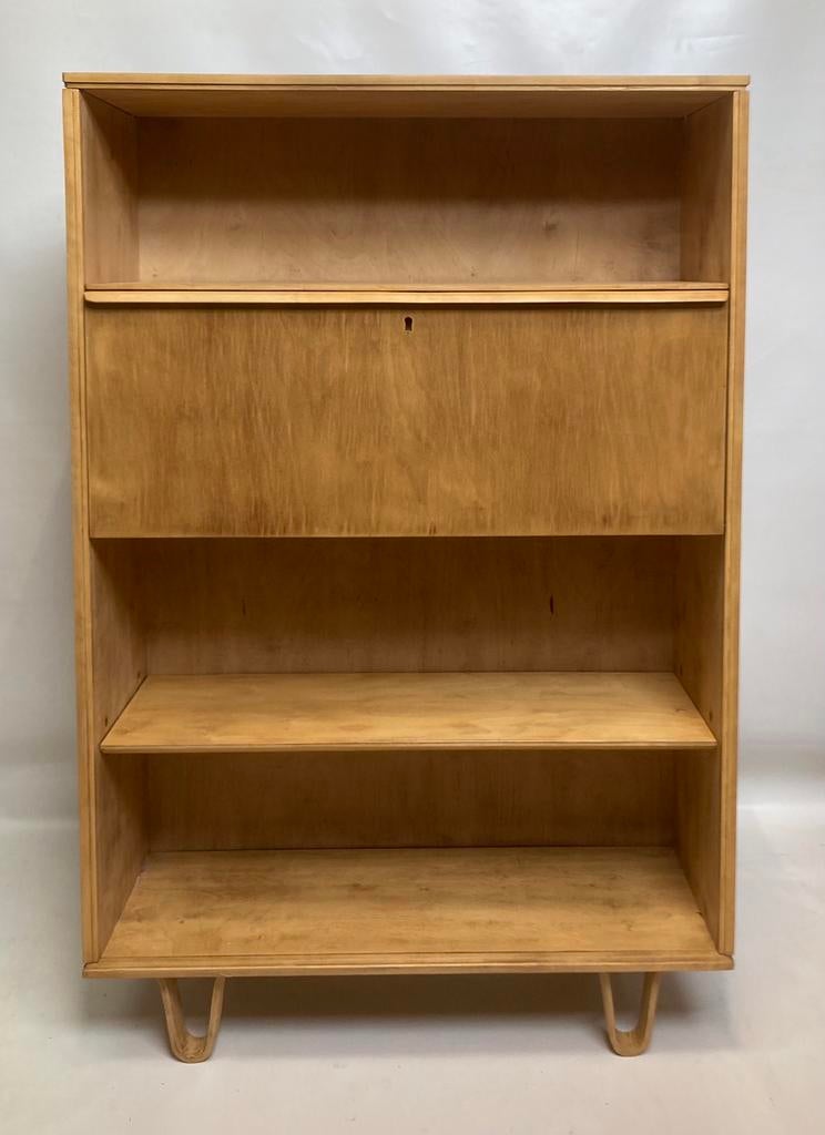 Pastoe secretaire berken Cees Braakman BB04 luspoten, Ophalen, Gebruikt