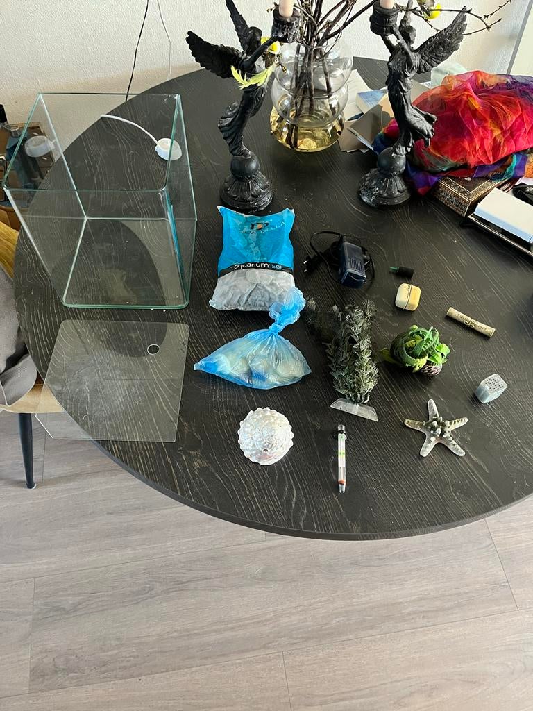 Aqarium 15 L met toebehoren., Ophalen