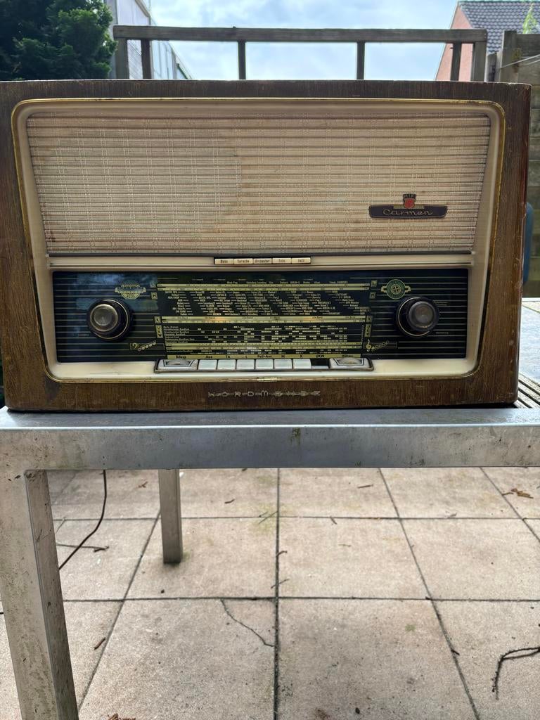 Vintage Nordmende Carmen Radio - Jaren '50 Buizenradio, Ophalen of Verzenden, Gebruikt, Radio