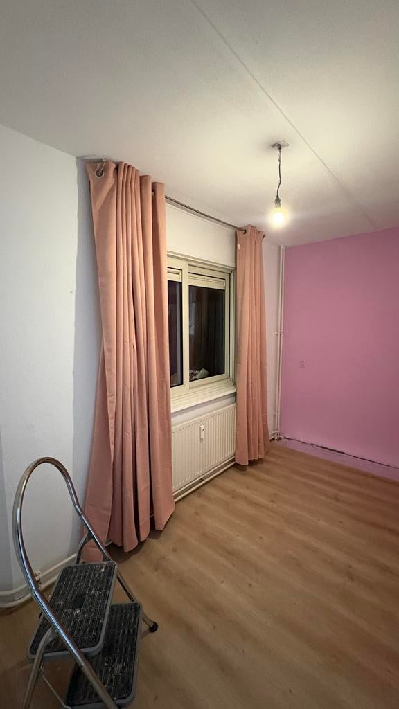 Roze gordijnen met ringen - Klaar om op te hangen, Huis en Inrichting, Stoffering | Gordijnen en Lamellen, Overige kleuren, 200 cm of meer