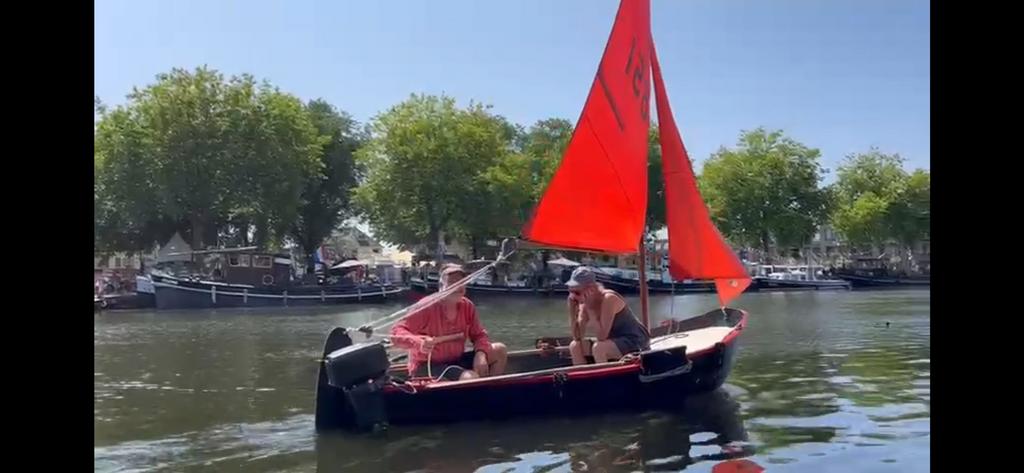 Zeilboot roeiboot motorboot met trailer klassieker, Watersport en Boten, Gebruikt, Staal, Overige typen, Ophalen of Verzenden