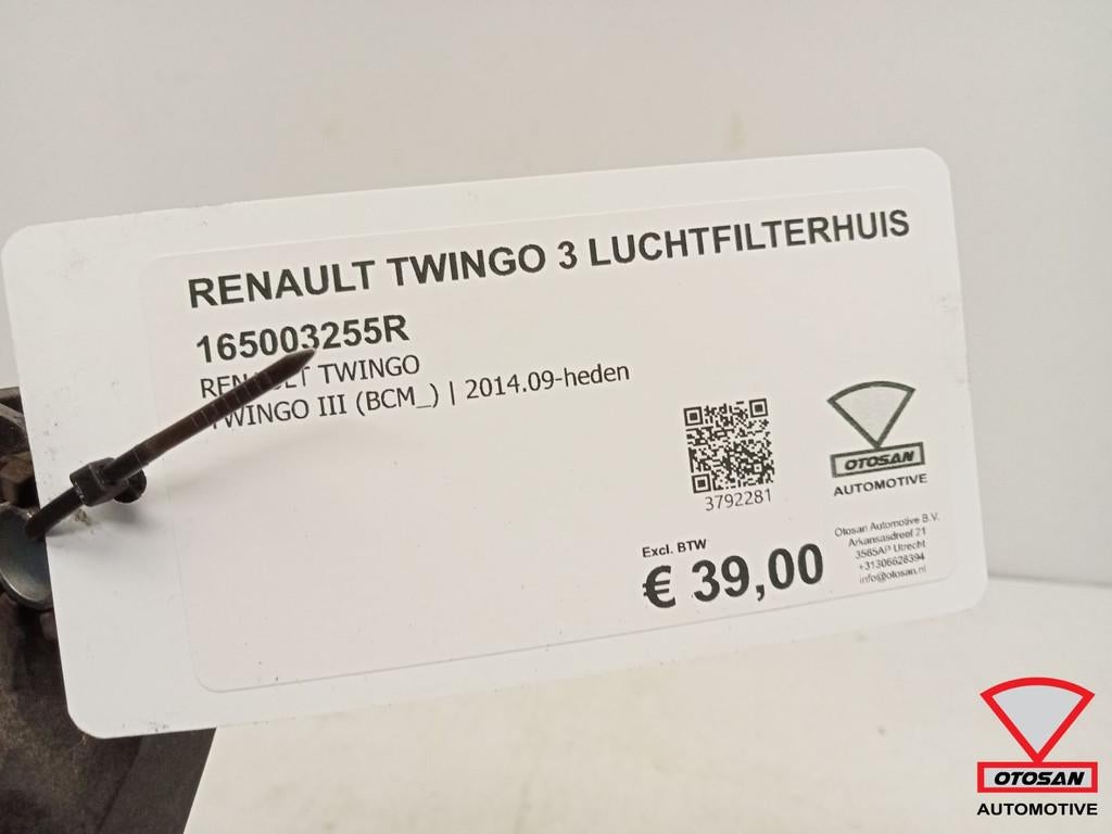 Renault Twingo 3 2014+ Luchtfilterhuis 165003255R, Renault Group, Gebruikt, Contact.group@renault.com, Renault