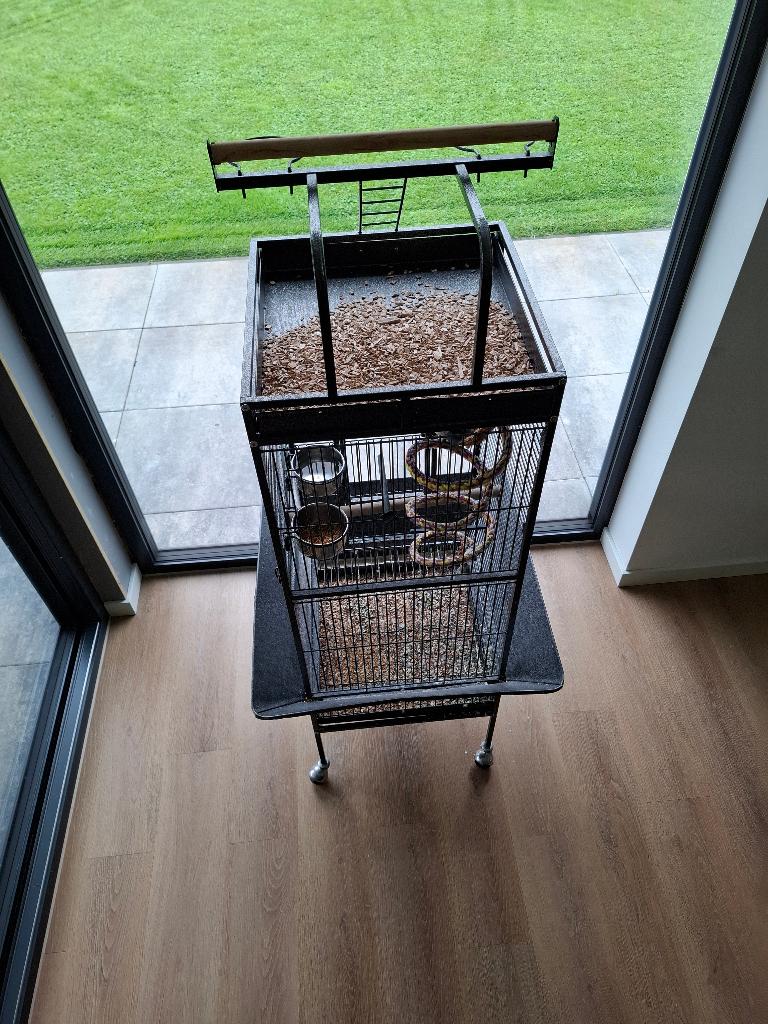 Vogelkooi, Dieren en Toebehoren, Vogels | Hokken en Kooien, Ophalen, Zo goed als nieuw, Metaal, Vogelkooi