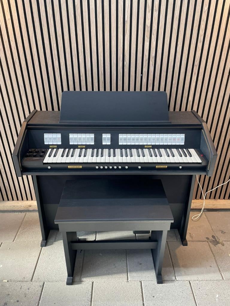 Content D4100 Orgel met krukje en lessenaar, Muziek en Instrumenten, Orgels, Ophalen of Verzenden, Zo goed als nieuw, 1 klavier