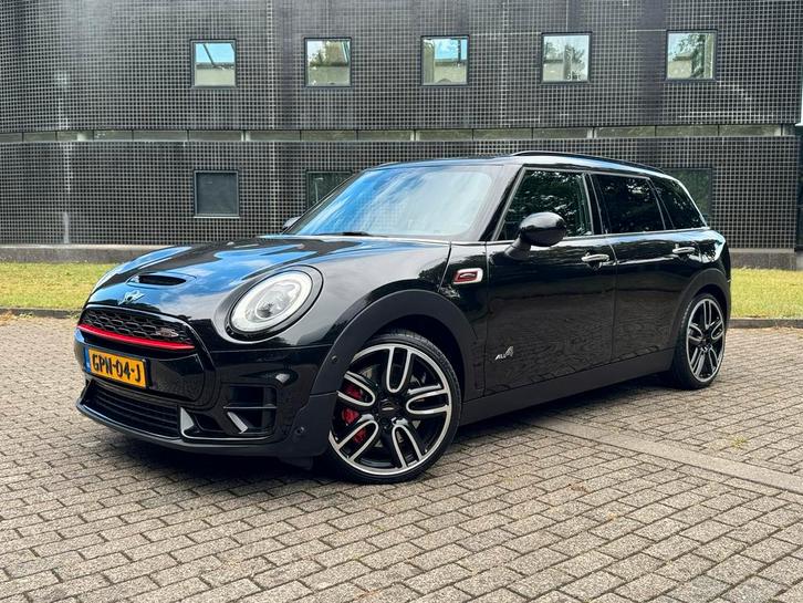 Mini Clubman 2.0 JCW Aut 2017 Zwart Pano Full, Auto's, Mini, Bedrijf, Clubman, Benzine, Stationwagon, Handgeschakeld, Geïmporteerd