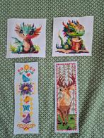 Leuke geborduurde draakjes en bladwijzers, Hobby en Vrije tijd, Borduren en Borduurmachines, Ophalen of Verzenden, Nieuw, Handborduren