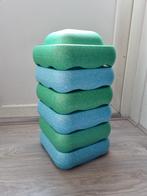 6 stapelstenen. Blauw groen, Ophalen of Verzenden, Zo goed als nieuw, Overige typen