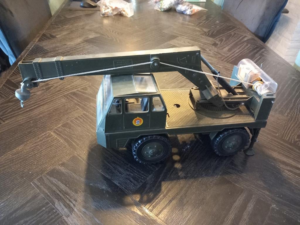 Vintage gama Leger Kraanwagen Speelgoed (Jaren '70), Kinderen en Baby's, Speelgoed | Speelgoedvoertuigen, Gebruikt, Niet van toepassing