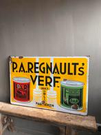 Emaille bord verf langcat Bussum, Ophalen, Zo goed als nieuw, Reclamebord