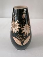 vintage keramieke vaas foreign met bloemmotief izgst 25 cm, Antiek en Kunst, Ophalen of Verzenden