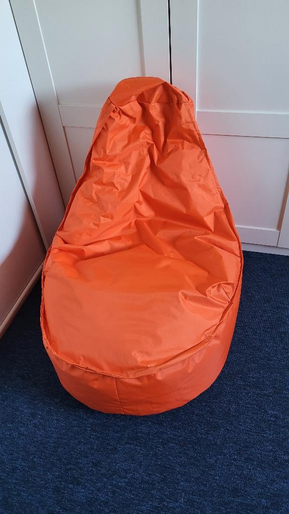 Zitzak Drop & Sit, oranje, Ophalen, Zo goed als nieuw, Oranje, Zitzakstoel