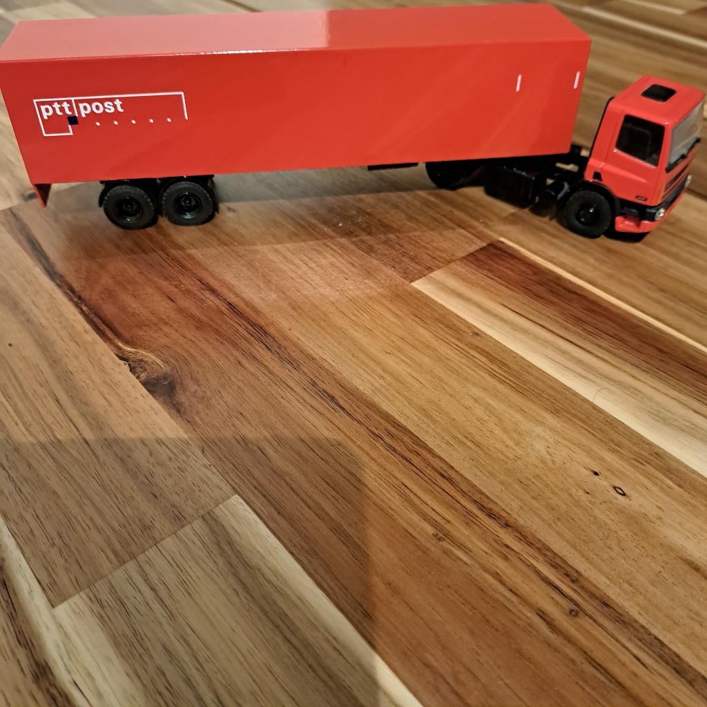 PTT POST 75 DAF CBN (VAN TOEN ) GEHEEL NETTE STAAT IN LAK., Verzenden, Zo goed als nieuw, Bus of Vrachtwagen, Lion Toys