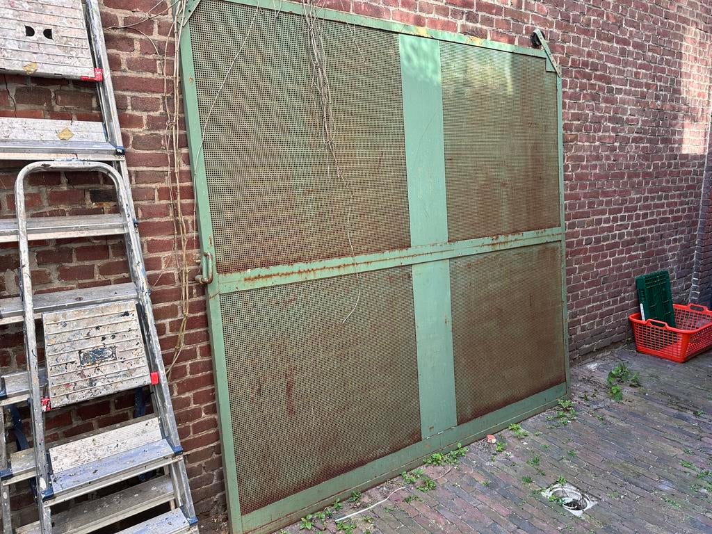 Roldeur 2.30 x 2.15 hangdeur schuifdeur, Ophalen, Gebruikt, Overige typen
