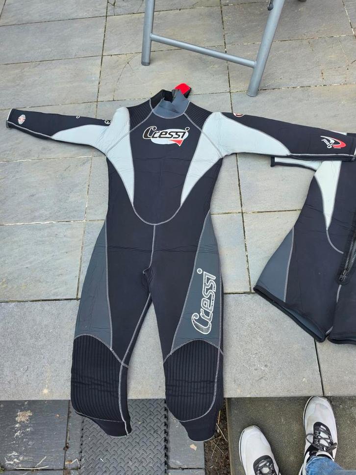 Cressi Dubbel 7mm Duikpak - Maat XL / 5 -  Zeer goede staat, Watersport en Boten, Duiken, Ophalen of Verzenden