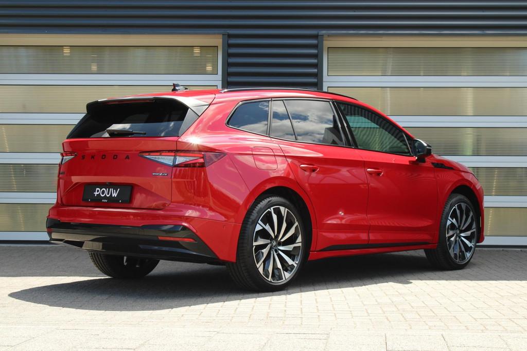 Skoda Enyaq 85 286pk Sportline | 21" Velgen | Panoramadak, Auto's, Skoda, Automaat, 12 maanden, Zwart, 2041 kg