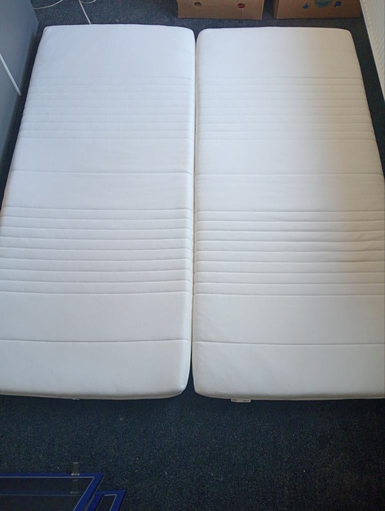 2x IKEA Tussöy Topdekmatras 90x200 - Zo goed als nieuw, Ophalen, Zo goed als nieuw, Eenpersoons, 90 cm