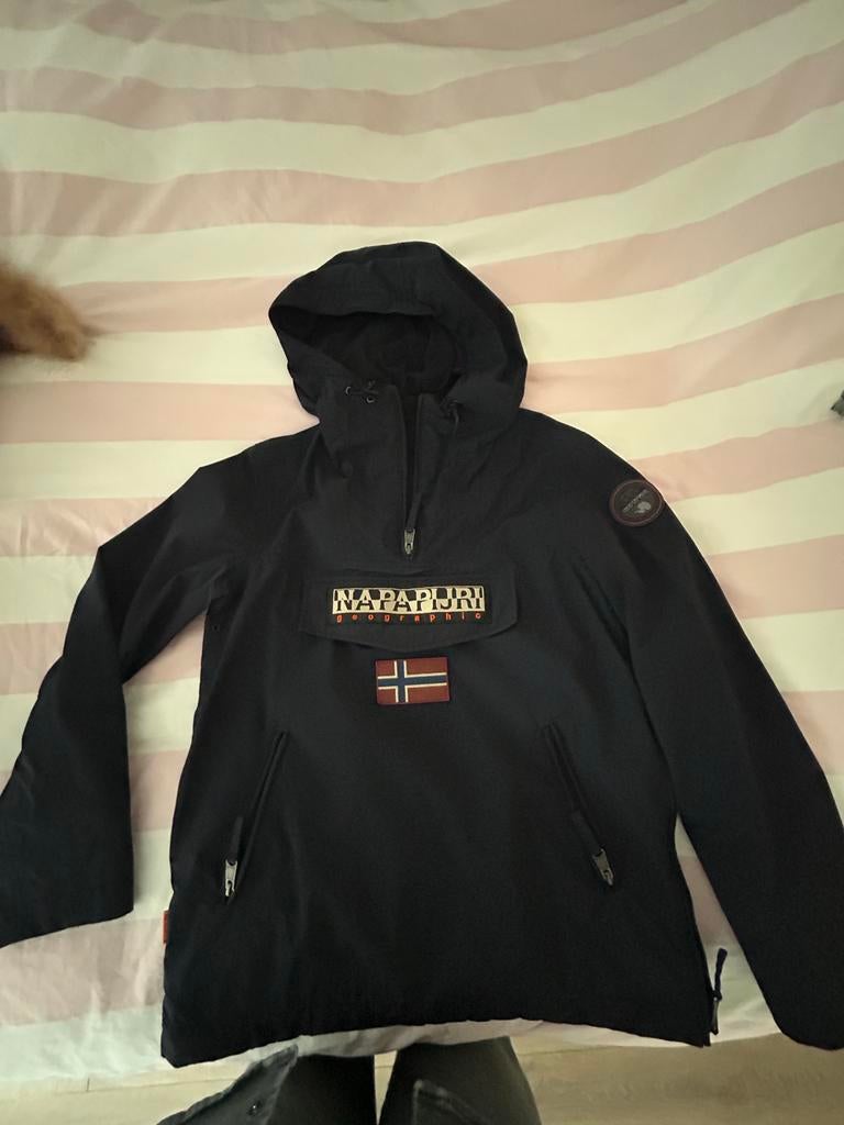 Napapijri Skidoo Jas Maat S - Zo goed als nieuw, Ophalen of Verzenden, Zo goed als nieuw, Maat 46 (S) of kleiner, Blauw