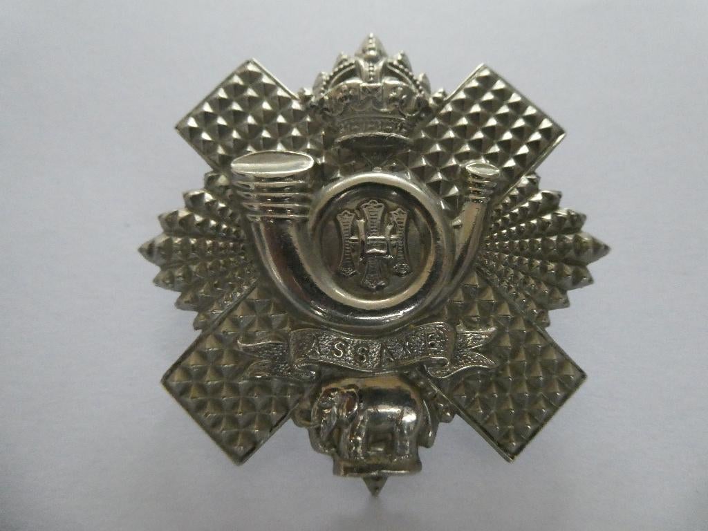 Cap badge The Highland Light Infantry., Verzamelen, Ophalen of Verzenden, Landmacht, Engeland, Embleem of Badge
