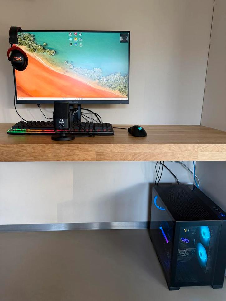 Gaming PC Set RX 6800 XT + 27” 170Hz Monitor, Computers en Software, Desktop Pc's, Gebruikt, 3 tot 4 Ghz, SSD, 16 GB, Met videokaart
