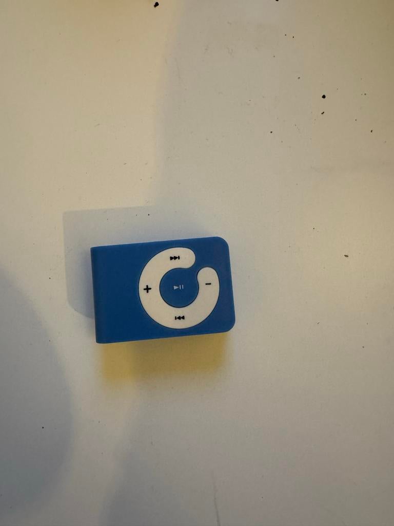 Blauwe MP3 speler, Ophalen of Verzenden, Gebruikt, Overige merken, Minder dan 2 GB
