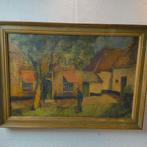 Oud olieverf op doek gesigneerd, Ophalen of Verzenden