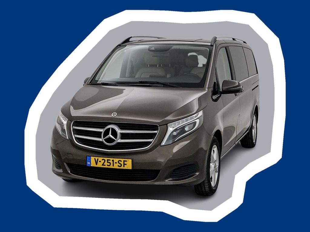 Mercedes-Benz V-Klasse 220d Lang DC Leder Dubbele cabine Cam, Automaat, Gebruikt, 4 cilinders, Parkeersensor