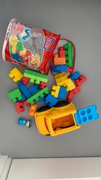 Mega Bloks bouwstenen met schoolbus, Ophalen, Zo goed als nieuw, Megabloks