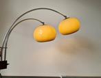 Vintage Dijkstra dubbel arc mushroom wandlamp chroom, Ophalen of Verzenden