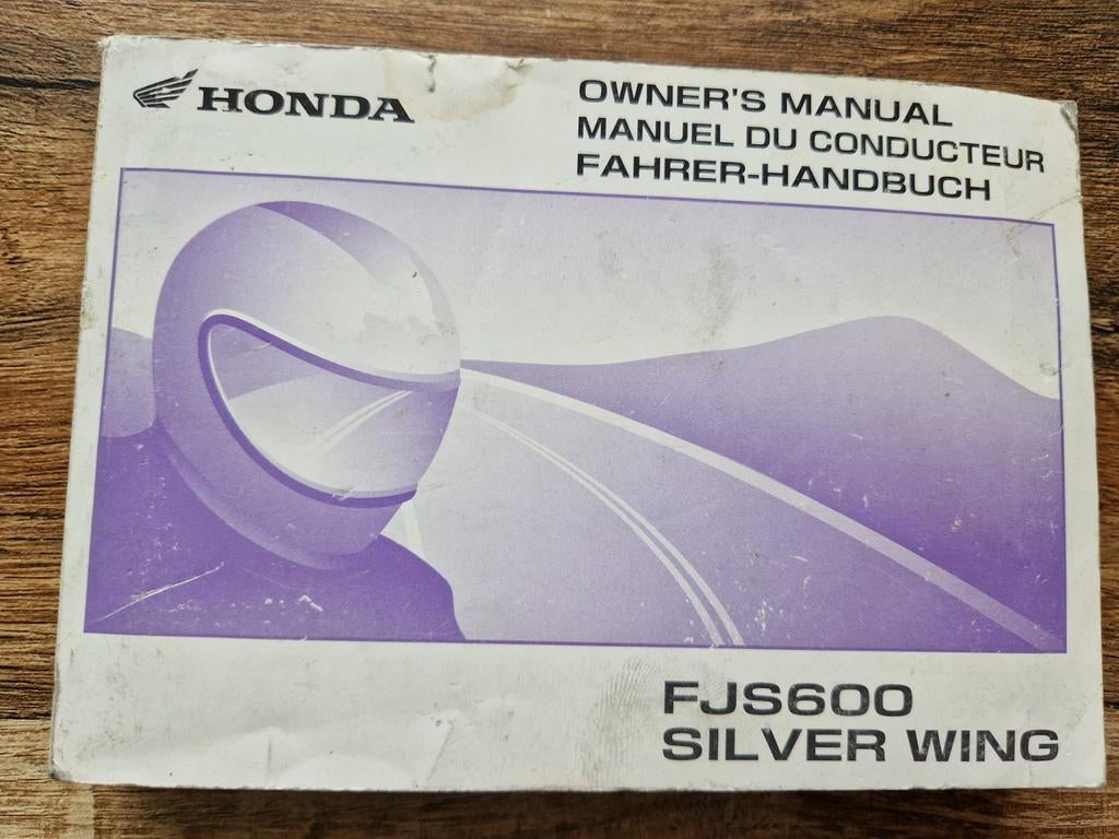 HONDA FJS600 SILVERWING SCOOTER OWNERS MANUEL INSTRUCTIEBOEK, Ophalen of Verzenden