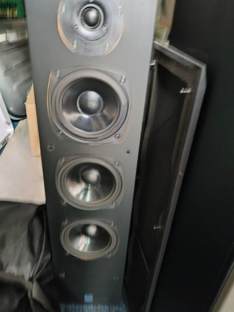 Dali 606 speakers, Ophalen of Verzenden, 120 watt of meer, Front, Rear of Stereo speakers, Overige merken