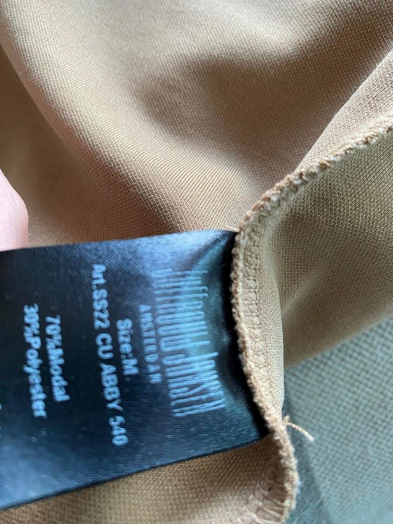 Prachtige jurk van Juffrouw Jansen, maat 38, Kleding | Dames, Maat 38/40 (M), Beige, Ophalen of Verzenden, Knielengte