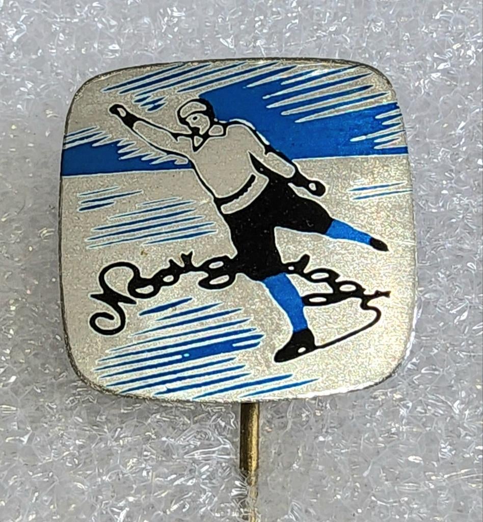 Vintage Speldje Nooitgedagt Schaatsen, Ophalen of Verzenden, Gebruikt, Sport, Speldje of Pin