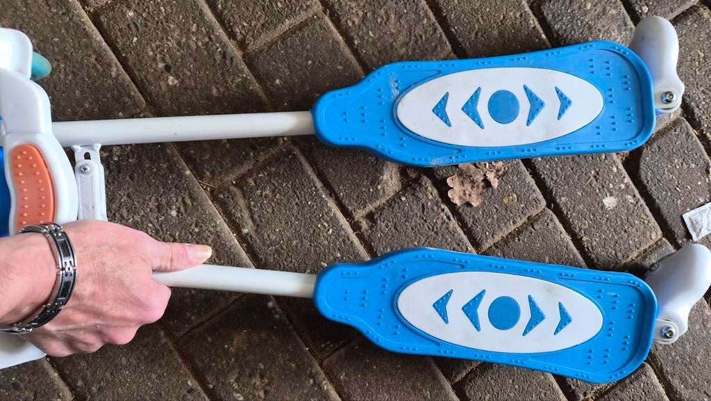 Blauwe swing  step met drie wielen, Ophalen of Verzenden, Nieuw