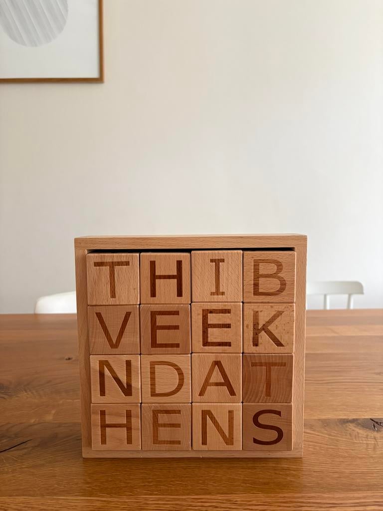 Kid’s concept educatief speelgoed houten blokken, Kinderen en Baby's, Speelgoed | Houten speelgoed, Ophalen of Verzenden, Zo goed als nieuw
