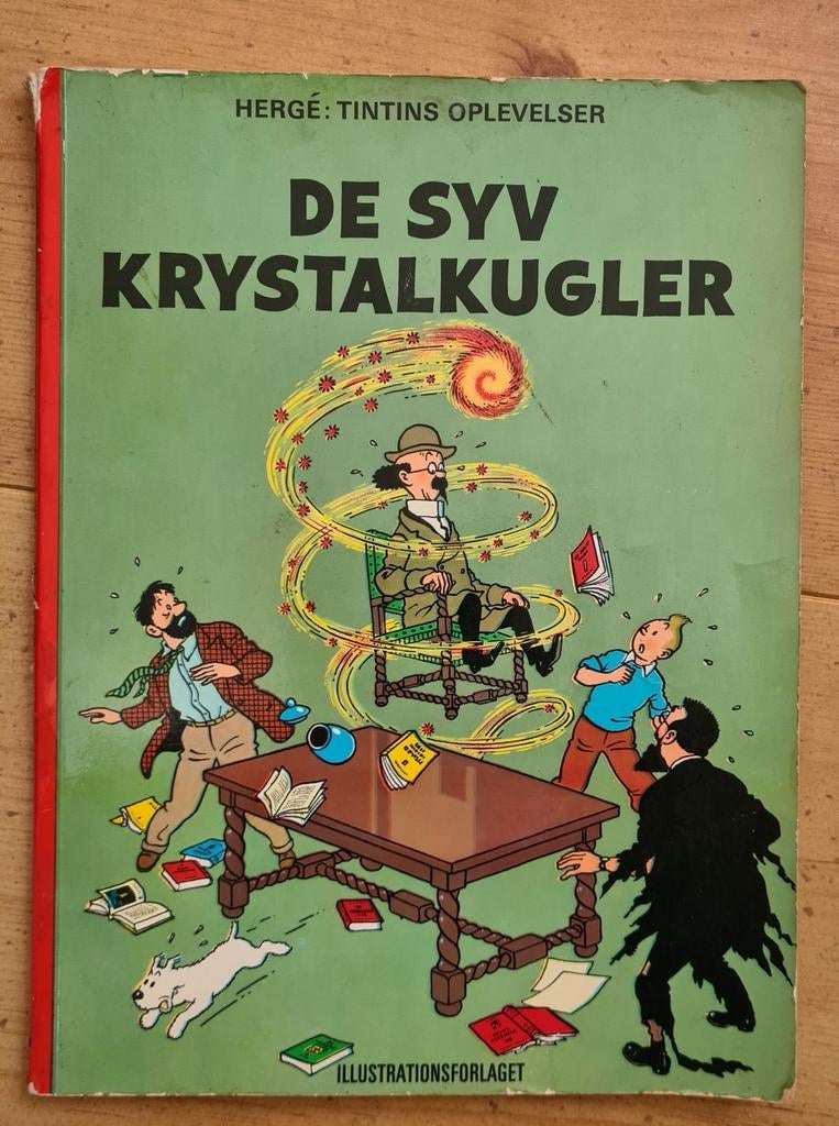 De Syv Krystalkugler ) - Kuifje stripboek, Eén stripboek, Ophalen of Verzenden, Gelezen