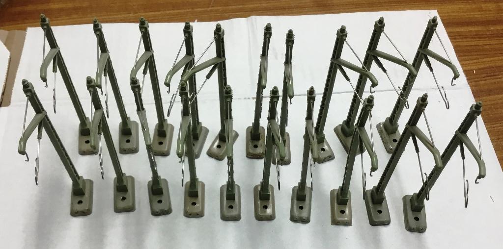 Märklin H0 20x # 7009 BOVENLEIDING - MASTEN oud model - 4, Gebruikt, Gelijkstroom of Wisselstroom, Overige typen, Ophalen of Verzenden