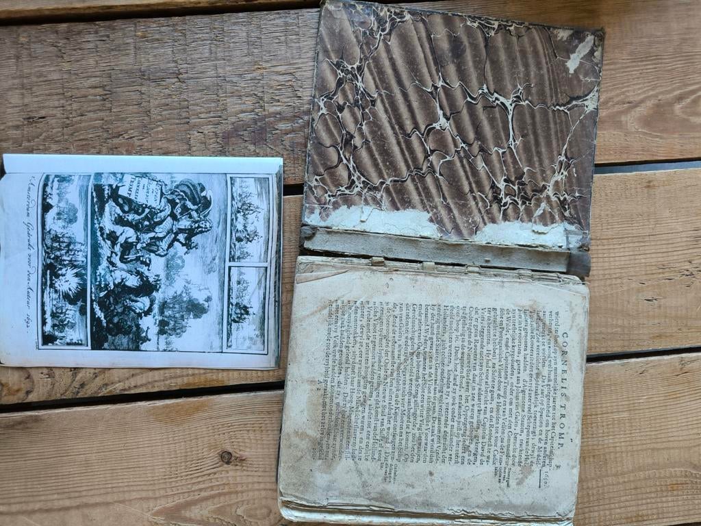 Oud boek: Cornelis Tromp, 17e-eeuws, met gravure, Ophalen of Verzenden, Onbekend
