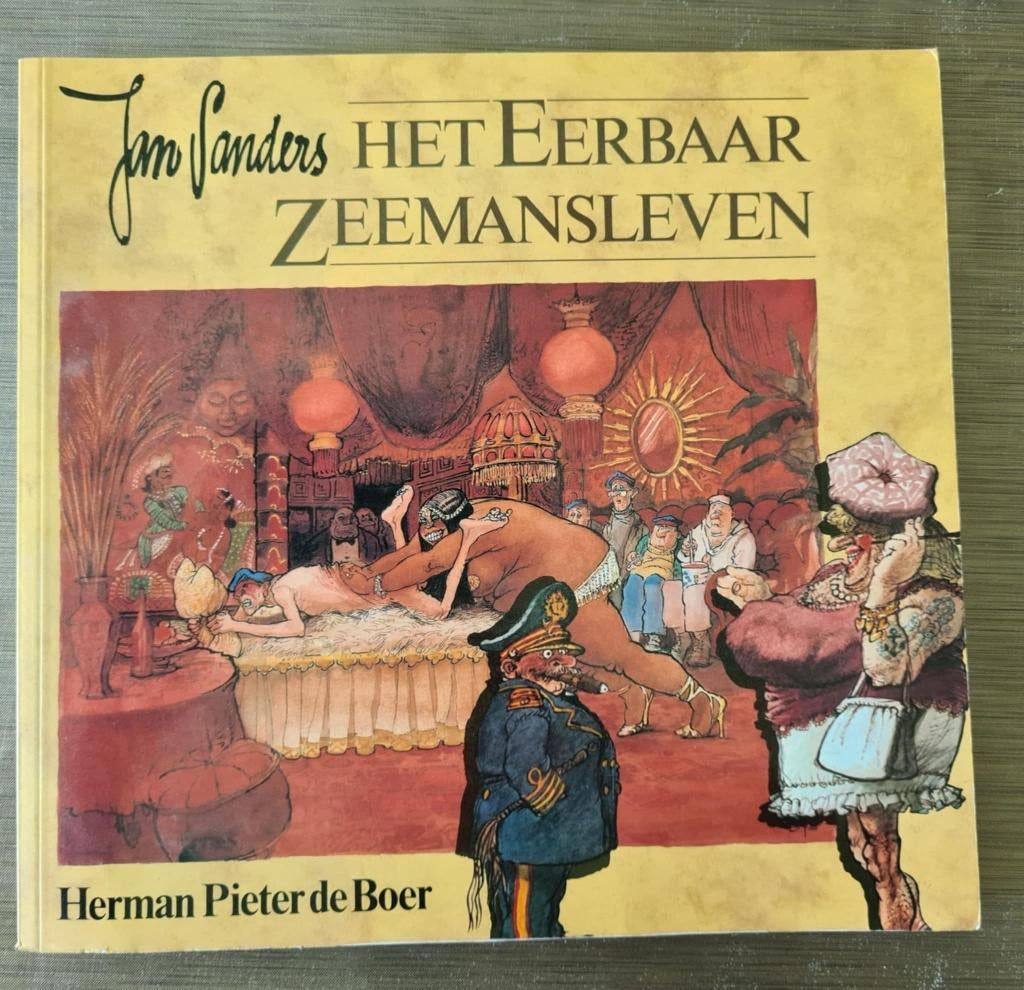 Jan Sanders - Het eerbaar zeemansleven, Ophalen of Verzenden, Zo goed als nieuw, Cartoons