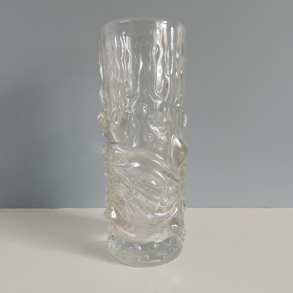 Vintage jaren 70 persglas vaas | Dragon vase, Gebruikt, Overige kleuren, ., SKLO
