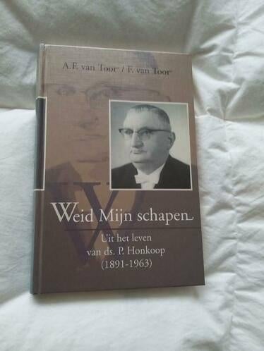 2 x Weid Mijn schapen uit het leven ds P Honkoop 1891-1963, Boeken, Gelezen, AF en F van Toor, Christendom | Protestants, Ophalen of Verzenden