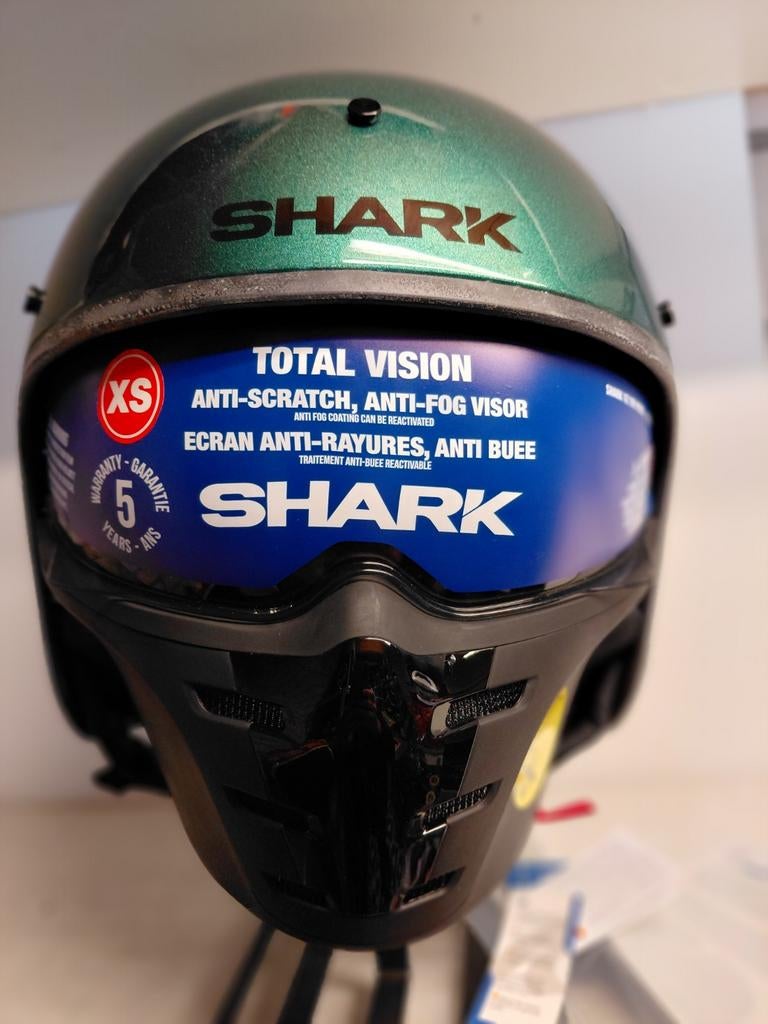 Nieuwe shark S-dark 2 maat XS, Motoren, Kleding | Motorhelmen, Nieuw met kaartje, XS, Jethelm, Shark