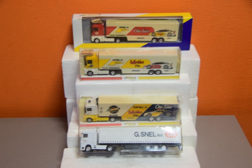 opel dtm vrachtautos    snel, Hobby en Vrije tijd, Modelauto's | 1:87, Ophalen of Verzenden, Nieuw, Bus of Vrachtwagen, Herpa