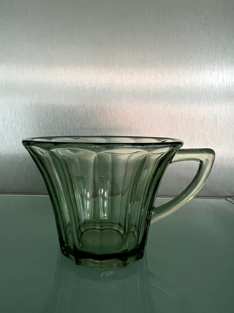 Vintage Set van 8 Leerdam Andries Copier Neerlandia kopje, Ophalen of Verzenden