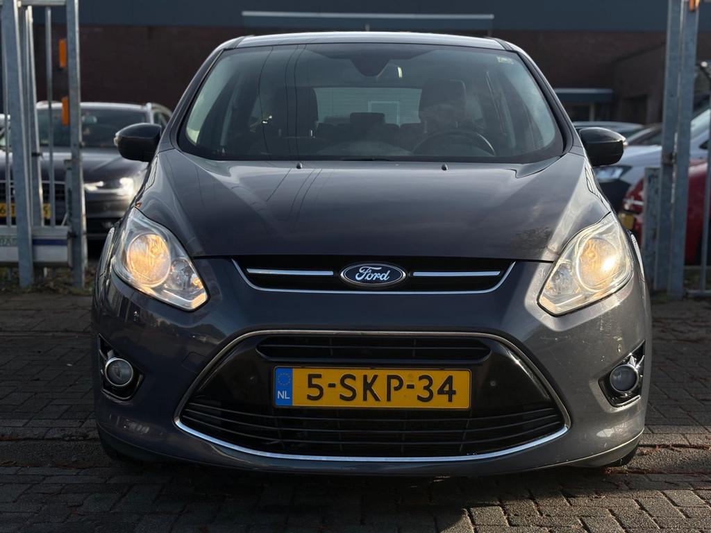 Ford C-Max 1.0 Titanium | NWE D-Riem | Trekhaak | Navigatie, Euro 5, Gebruikt, Zwart, Origineel Nederlands