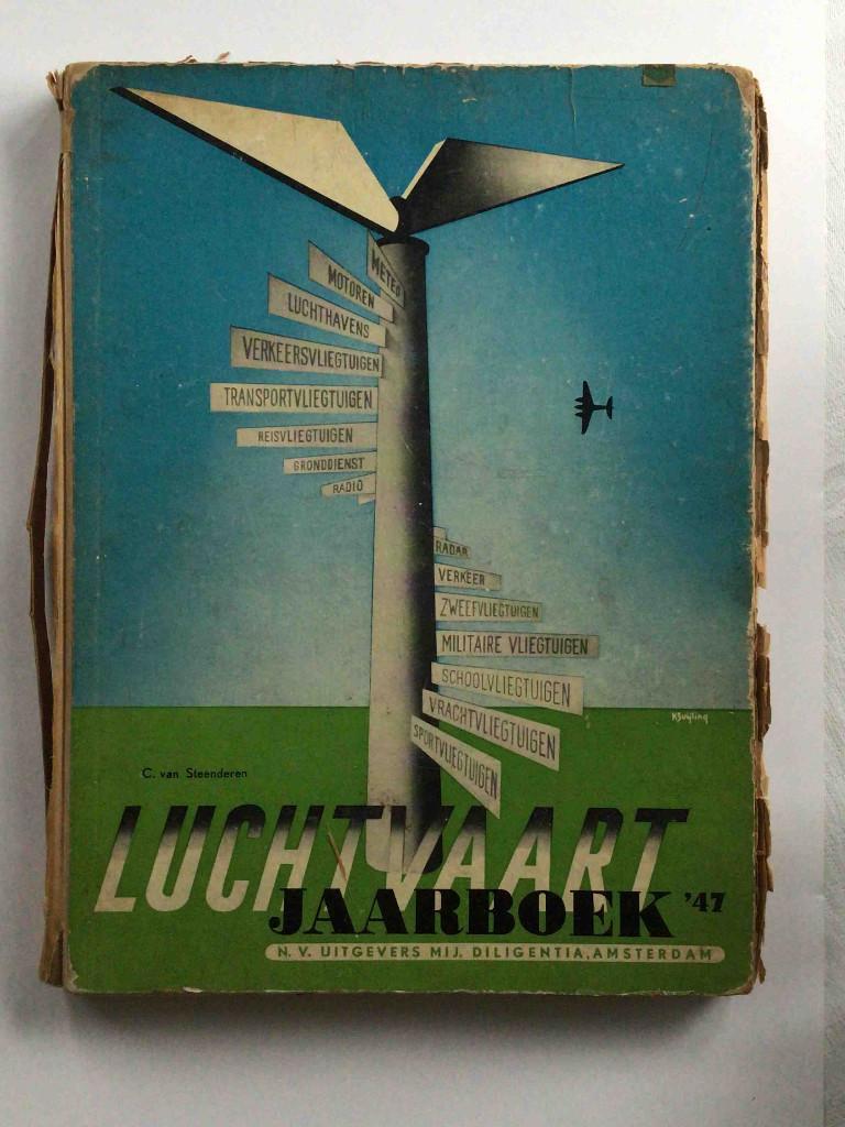 Luchtvaart jaarboek 1947, Verzamelen, Luchtvaart en Vliegtuigspotten, Ophalen of Verzenden, Gebruikt, Boek of Tijdschrift